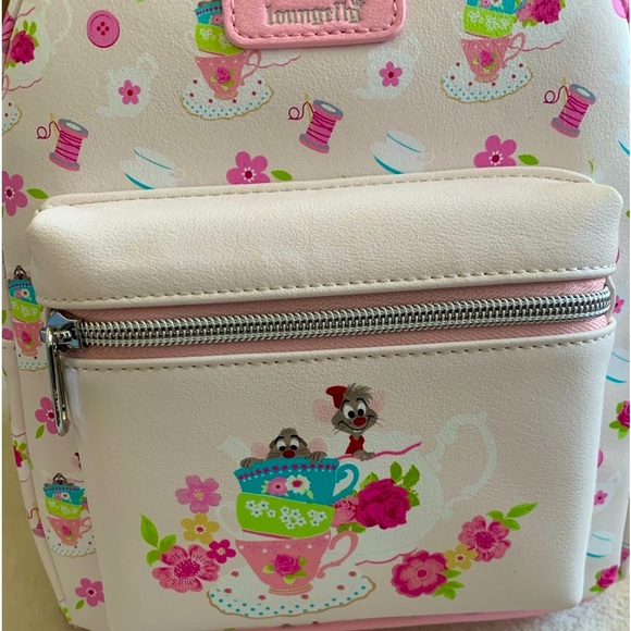 Loungefly X Disney Cinderella Mice Backpack Bag Purse NWT - Picture 9 of 10
